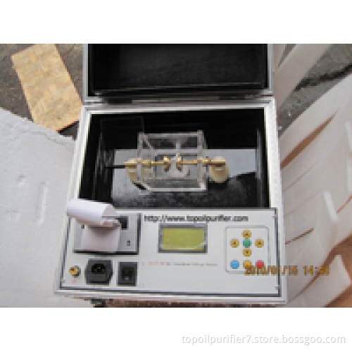 Insulating oil dielectric strength tester